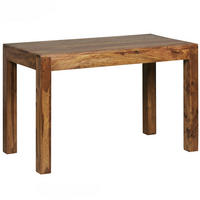 ESSTISCH Massivholz Akazie Rechteckig Handgefertigt NAKO, Braun 120x60x76 cm - Dunkelbraun/Braun, Holz (60/120/76cm) - KADIMA DESIGN