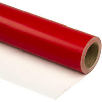 GESCHENKPAPIERROLLE Rot 44,5 cm x 10 m - Rot, Papier (44.5/44.5/44.5cm)