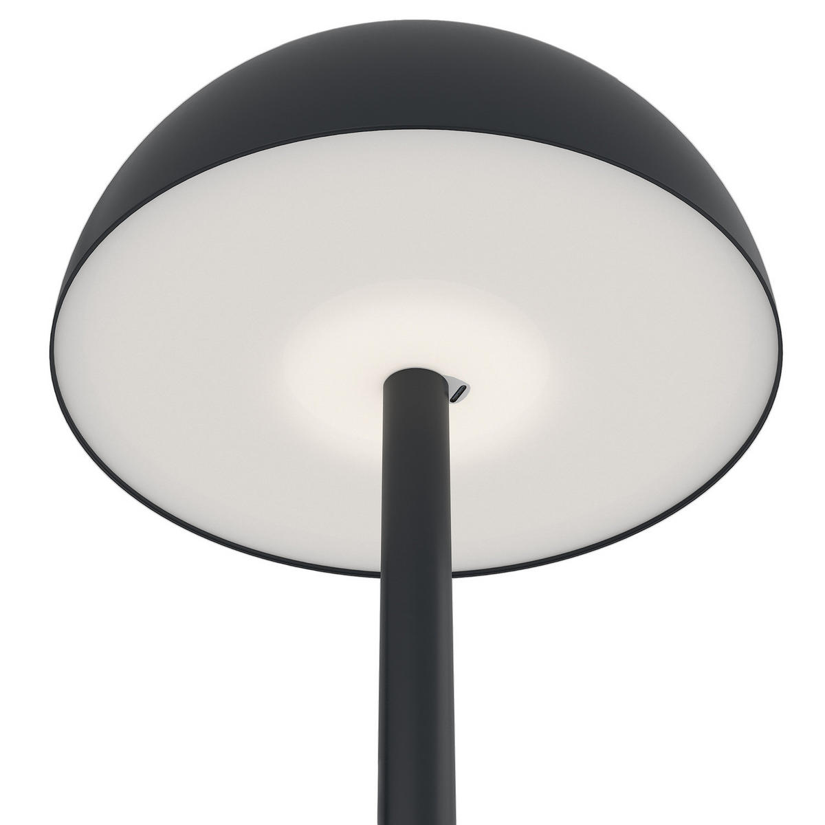AKKU-STEHLEUCHTE - Dimmbar - Eisen / Kunststoff - Schwarz, Kunststoff/Metall (18/18/120cm) - home24