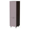 VORRATSSCHRANK Bari D14/DP/60/207 Lava / RAL 4009 pastellviolett 60 / 59 / 207cm - Dunkelgrau/Violett, Holz/Holzwerkstoff (60/207/59cm) - Feldmann-Wohnen