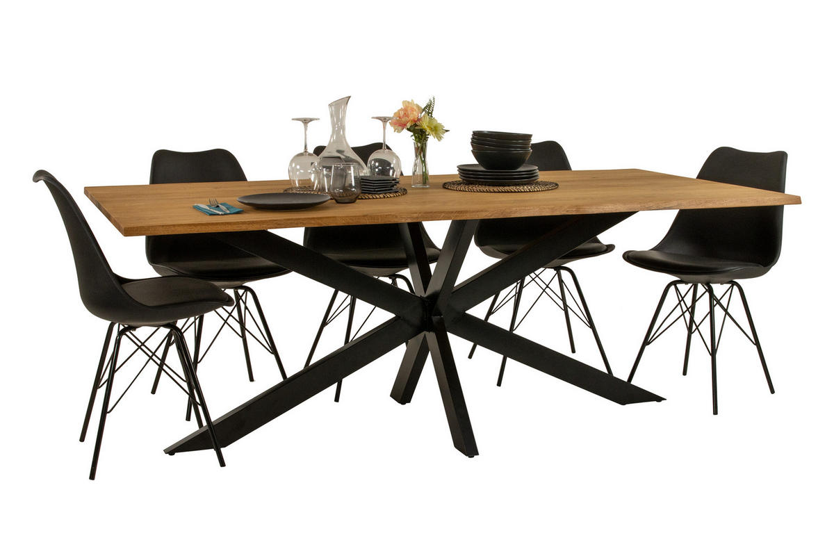 ESSTISCH SALVADOR - Eichefarben/Beige, Holz (100/260/77cm) - SAM