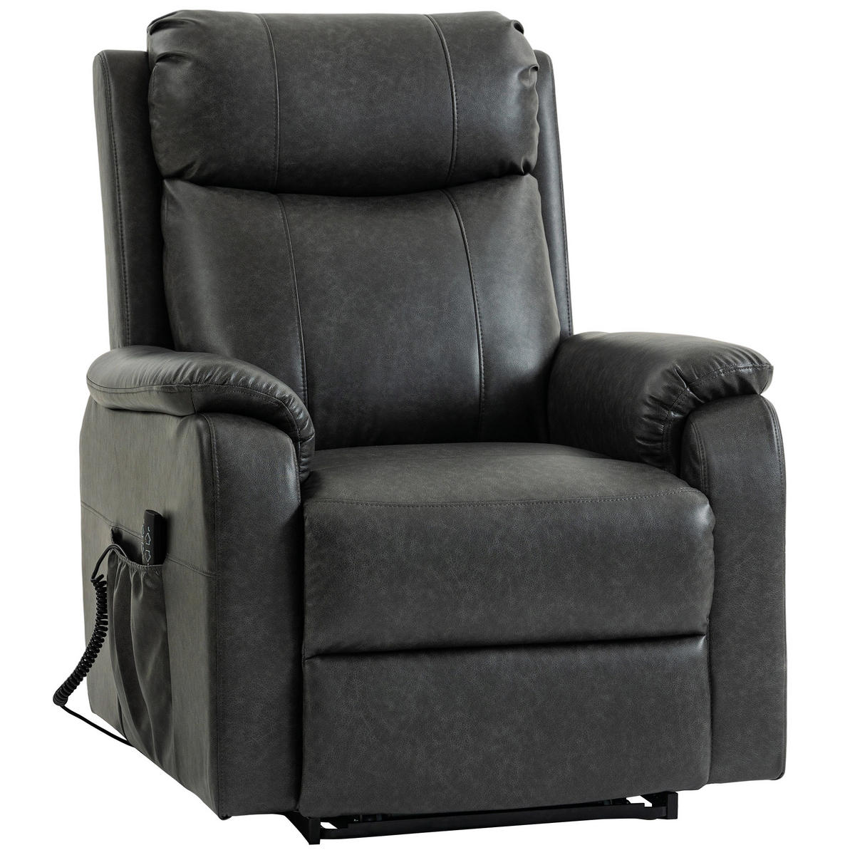 RELAXSESSEL DE-06440 elektrischer Lift, 170° Zero-Gravity, Doppelmotor Schwarz - Schwarz, Metall (87/105/96cm) - ComfortXL