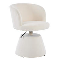 DREHSTUHL Höhenverstellbar 360° Barhocker Chenille - Beige, Textil (57.5/92.5/60cm) - Urban Meuble