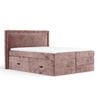 BOXSPRINGBETT Rosabel Rosa 200/200 cm mit Matratze und Topper - Pink/Schwarz, Holz/Holzwerkstoff (200/200cm) - Maison de Reve