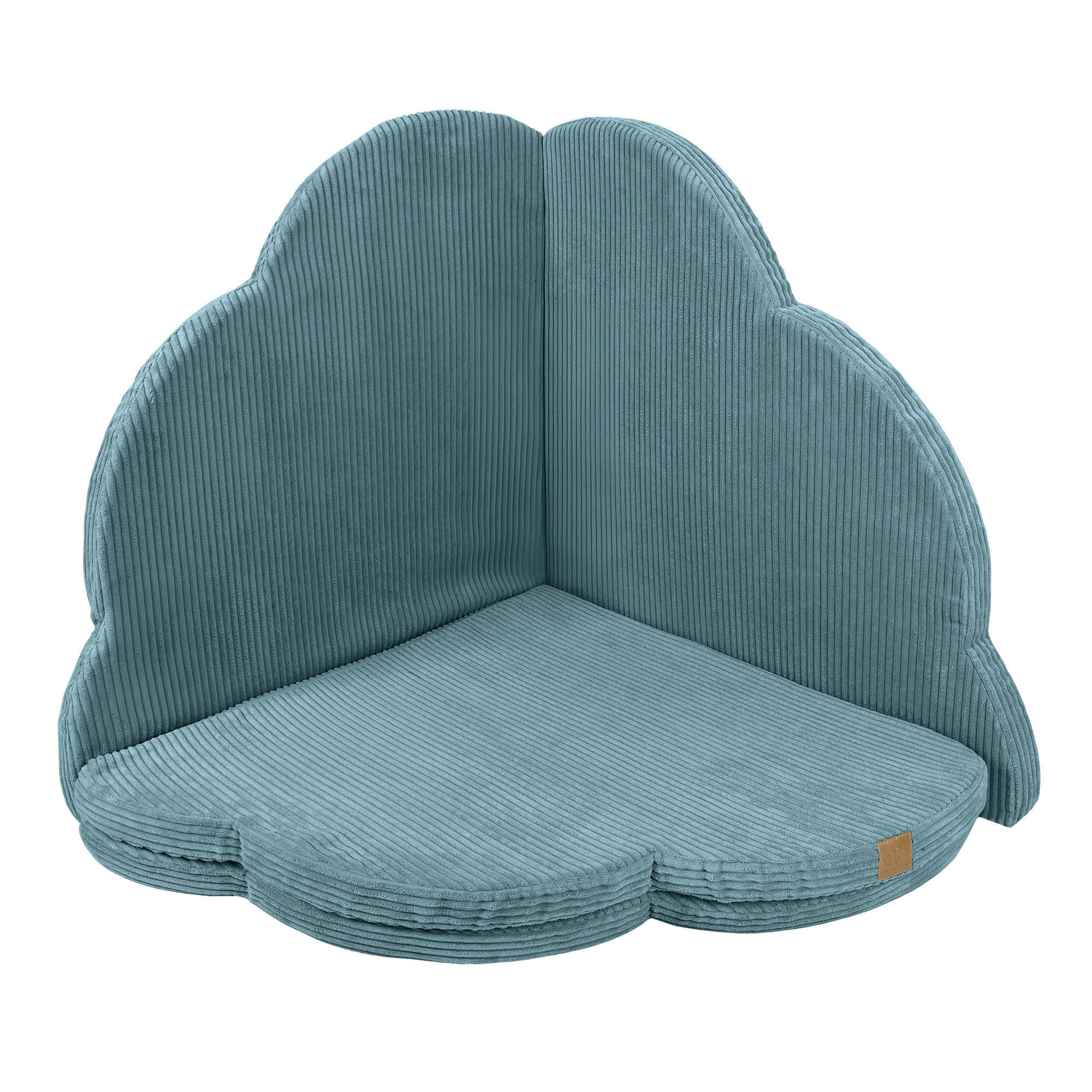 SPIELMATTE für Kinder, Wolke, Aesthetic, Türkis - Türkis, Textil (160/160cm) - MeowBaby