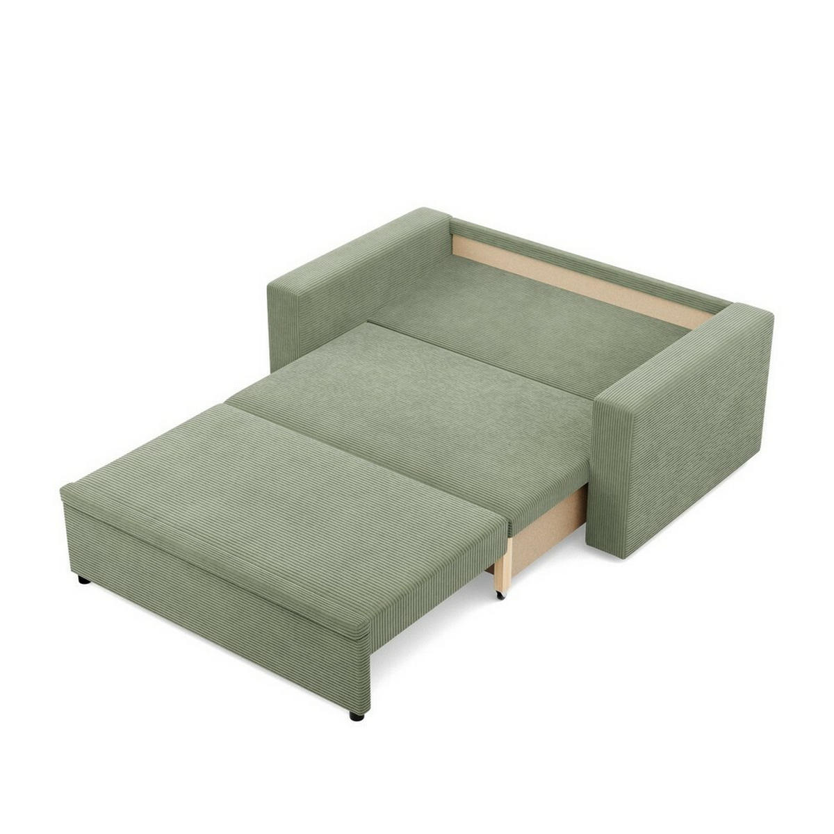 SOFA Neo mit gerader Armlehnen olivgrün - Olivgrün, Textil (148/90/87cm) - SIMKAM Furniture