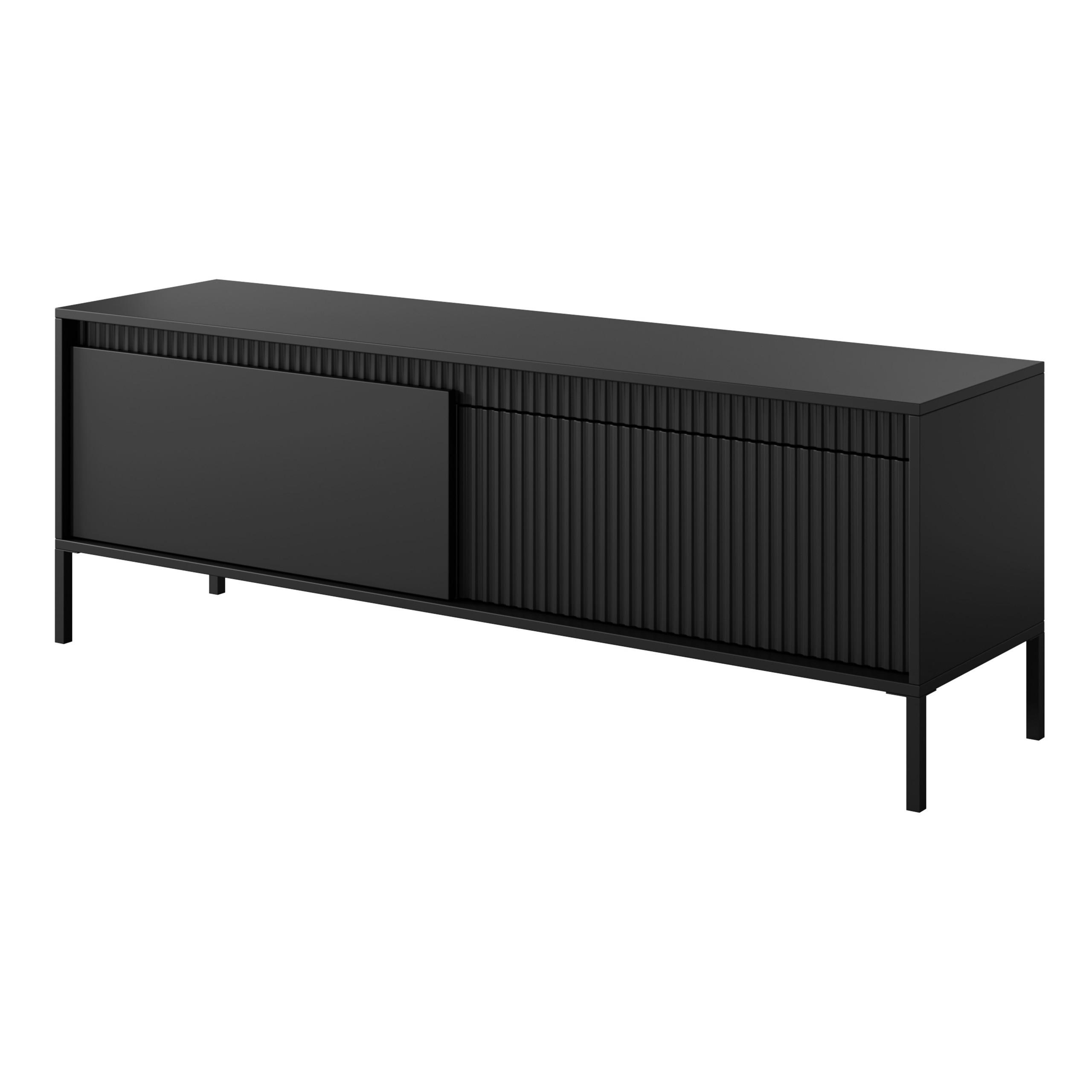 Masseno Lowboard Schwarz 153.5x53.4x39.5 cm