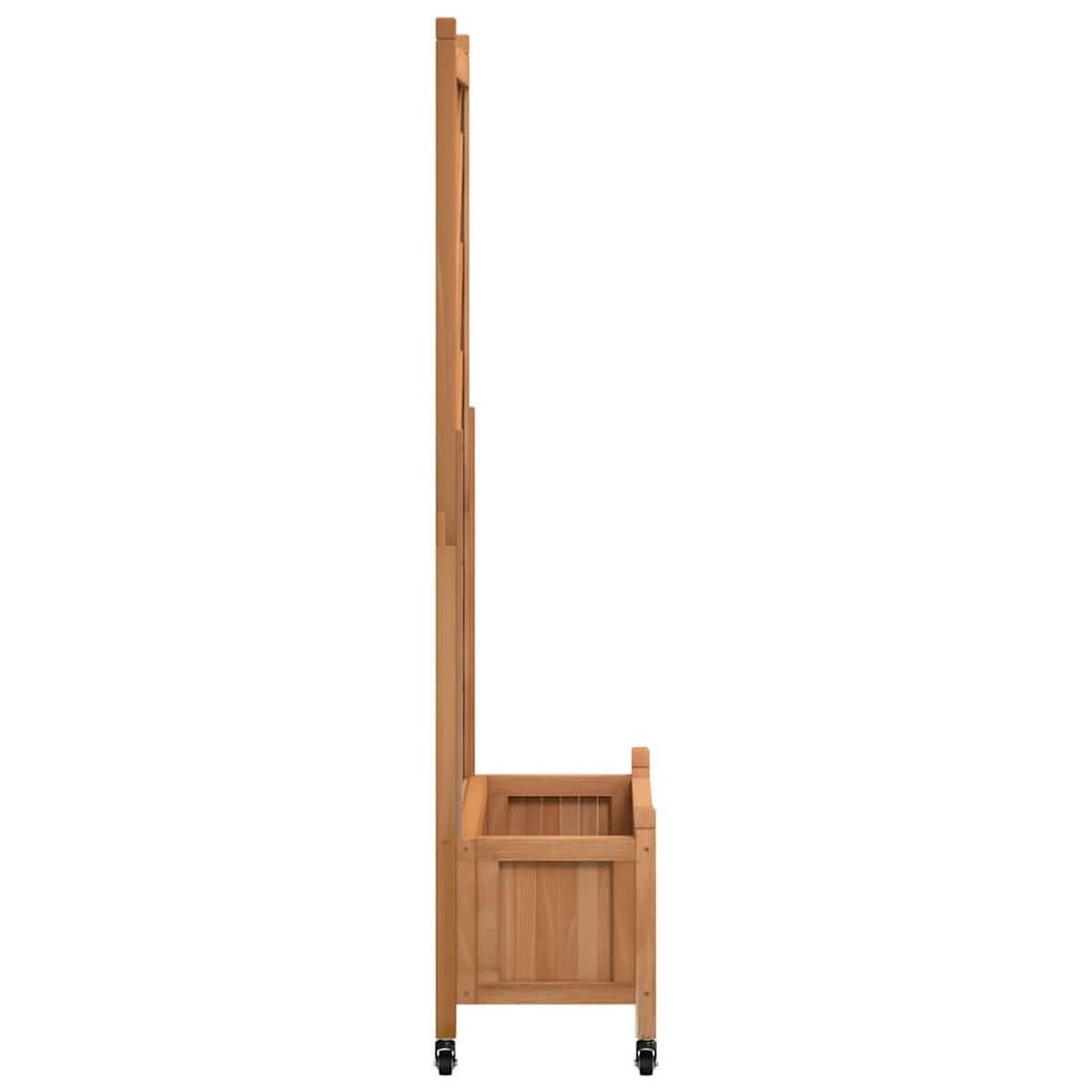 BLUMENTOPF Entwässerungsöffnung 75/35/157.5 cm Braun Holz - Braun, Holz (35/157.5/75cm) - vidaXL