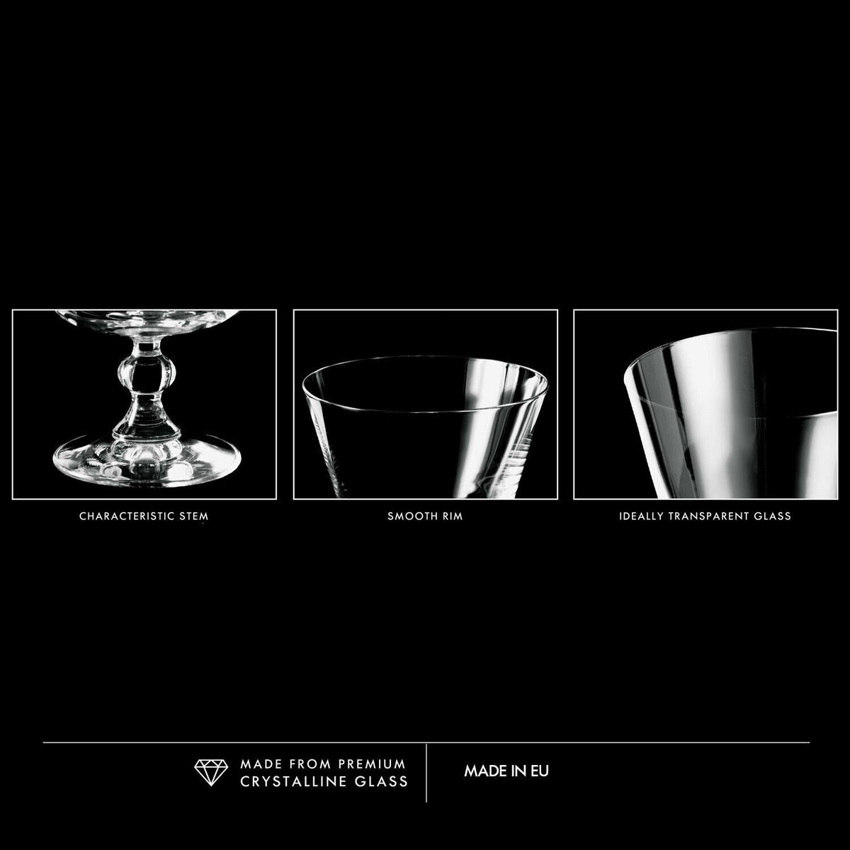 EISBECHER, 6er-Set, 380 ml - Transparent, Glas (11.5cm) - Krosno Glass