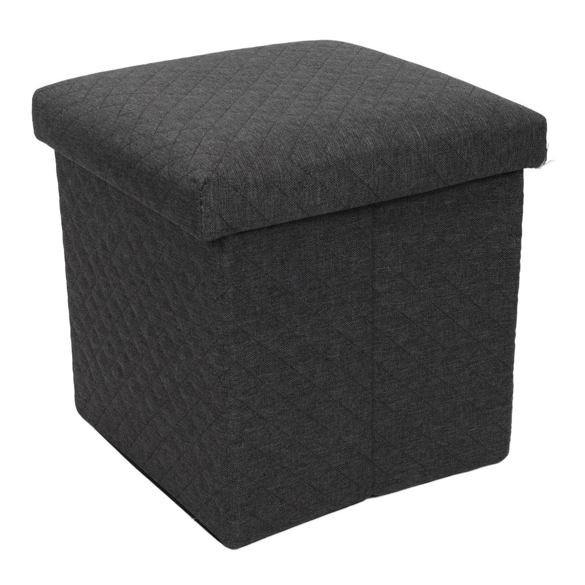 SITZHOCKER mit Stauraum - Grau, Holzwerkstoff/Textil (39/60/53.5cm) - 5five Simply Smart