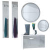 GARDEROBE Espoo Beton Oxid Optik - Hellgrau, Holzwerkstoff (200/200/33cm) - Vladon