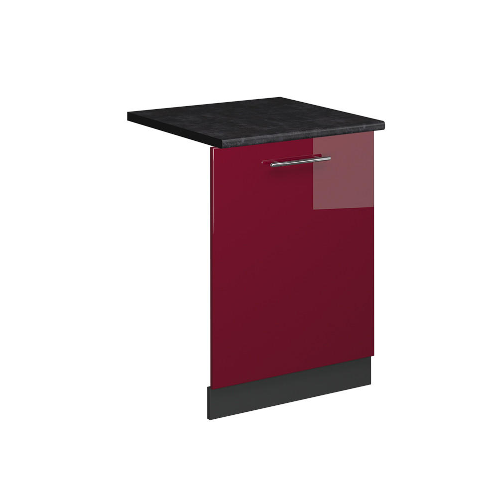 DISKMASKINENS FRONTPANEL Fame-Line Bordeaux högblank 60 cm , AP Antracit Bordeaux, Antracit 81.8/60/60 cm