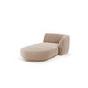 CHAISELONGUE rechts Miley aus Samt cappuccino - Cappuccino, Textil (90/70/156cm) - Micadoni