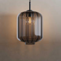 HÄNGELAMPE Velo 1.5m Abhängung Rauch Ø 25cm - Anthrazit, Glas (25/25/27cm) - s.luce