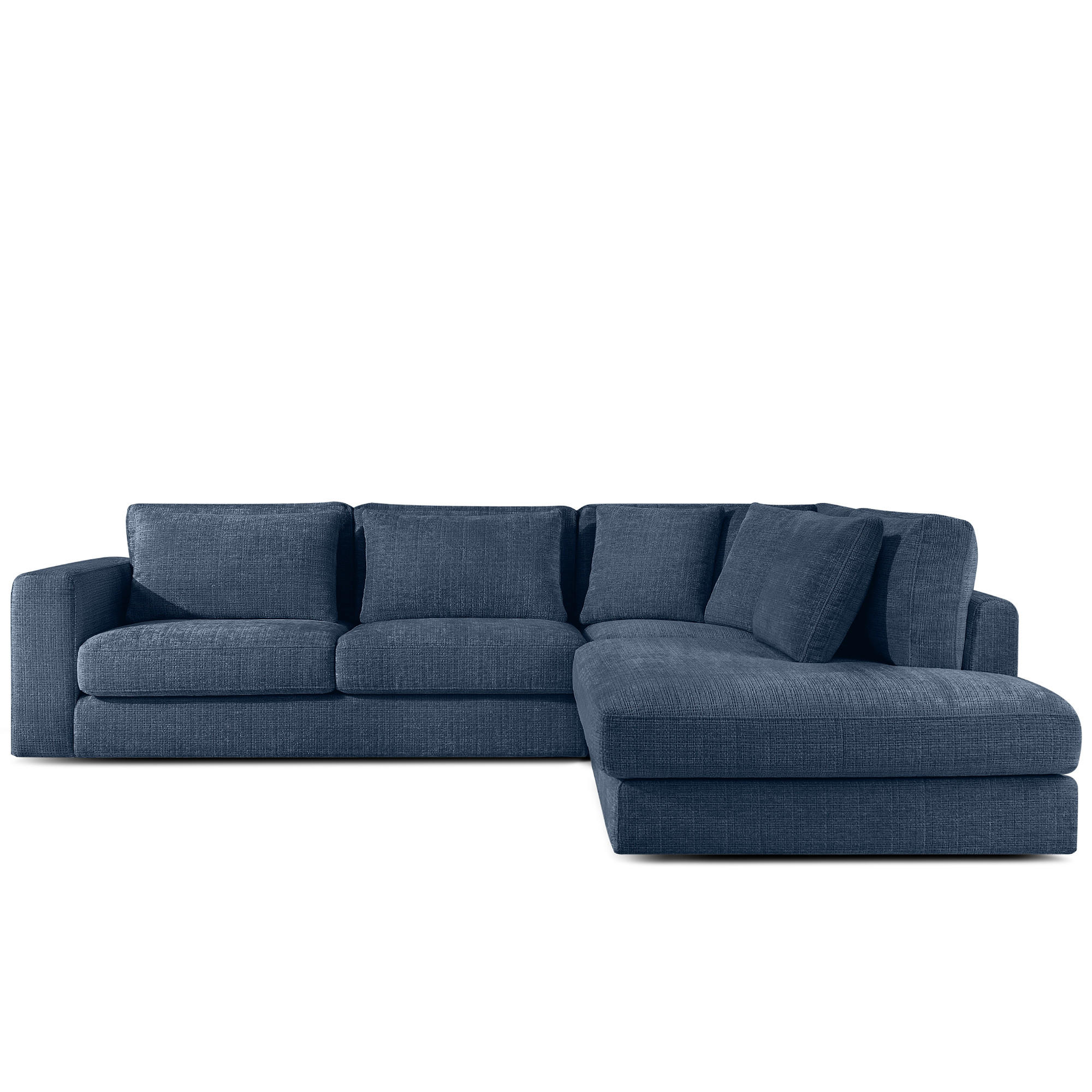 Konsimo® Ecksofa Dunkelblau 297x248 cm