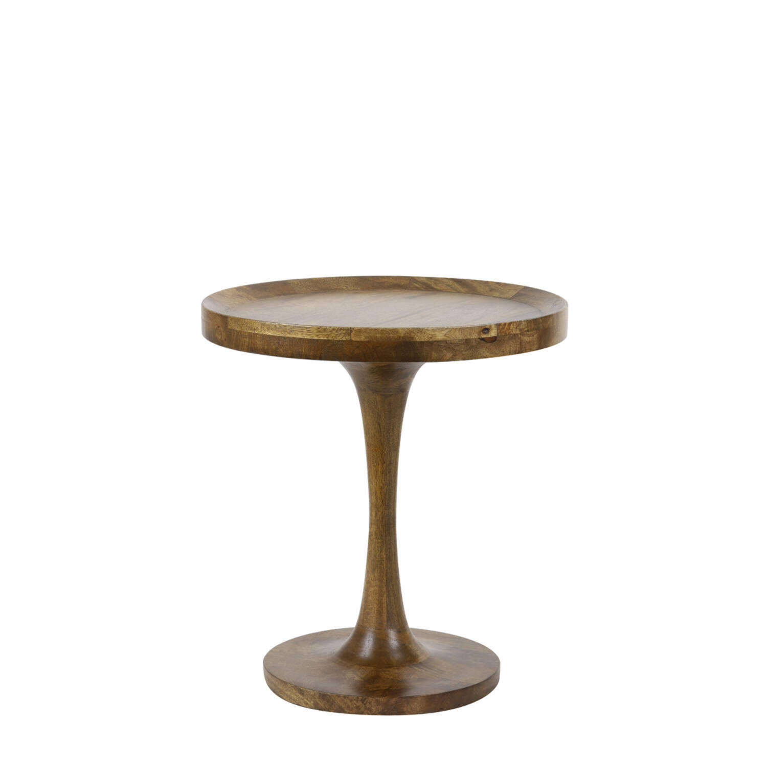 BEISTELLTISCH JOEKON Ø50x53 cm, Holz, Braun - Braun, Holz (50/50/53cm) - Light & Living