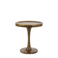 BEISTELLTISCH JOEKON Ø50x53 cm, Holz, Braun - Braun, Holz (50/50/53cm) - Light & Living