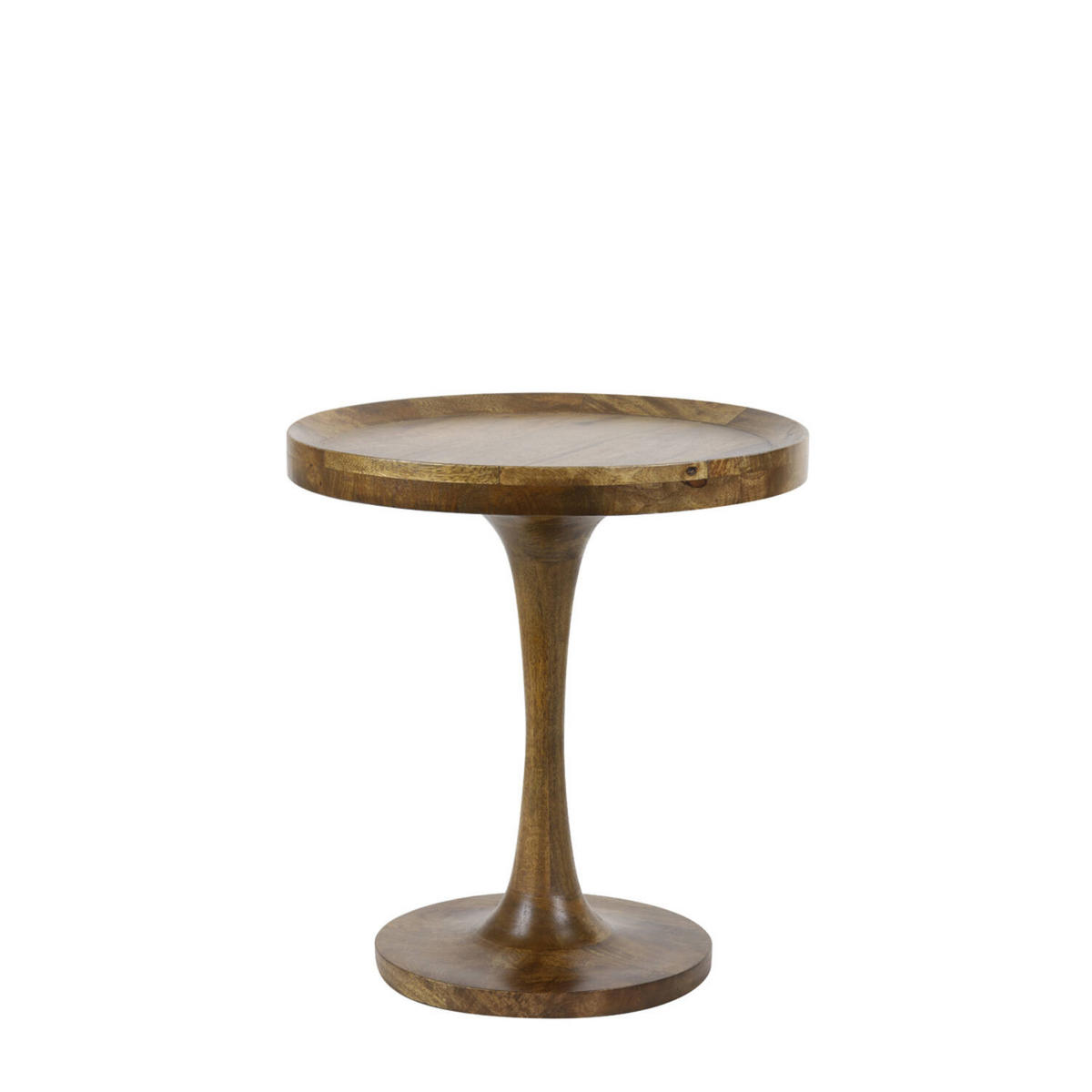 BEISTELLTISCH JOEKON Ø50x53 cm, Holz, Braun - Braun, Holz (50/50/53cm) - Light & Living