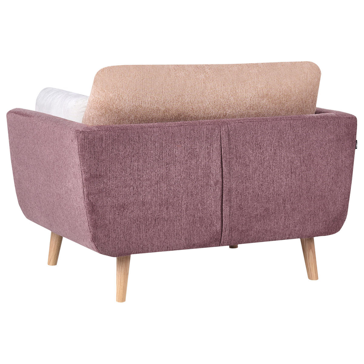 SESSEL Stoff Rosa Bolga - Pink, Textil (119/89/83cm) - Beliani