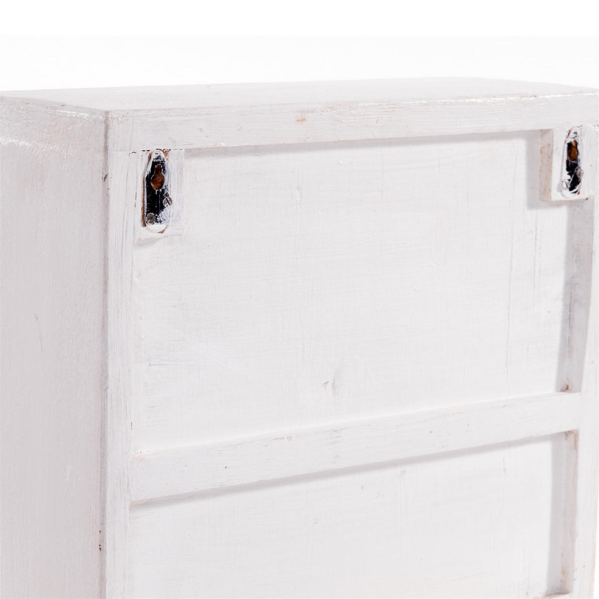 MEDIZINSCHRANK MEDIC 35 Mahagoni Massivholz 06 weiß-landhaus - Weiß, Holz (35/35/13cm) - DESIGN DELIGHTS