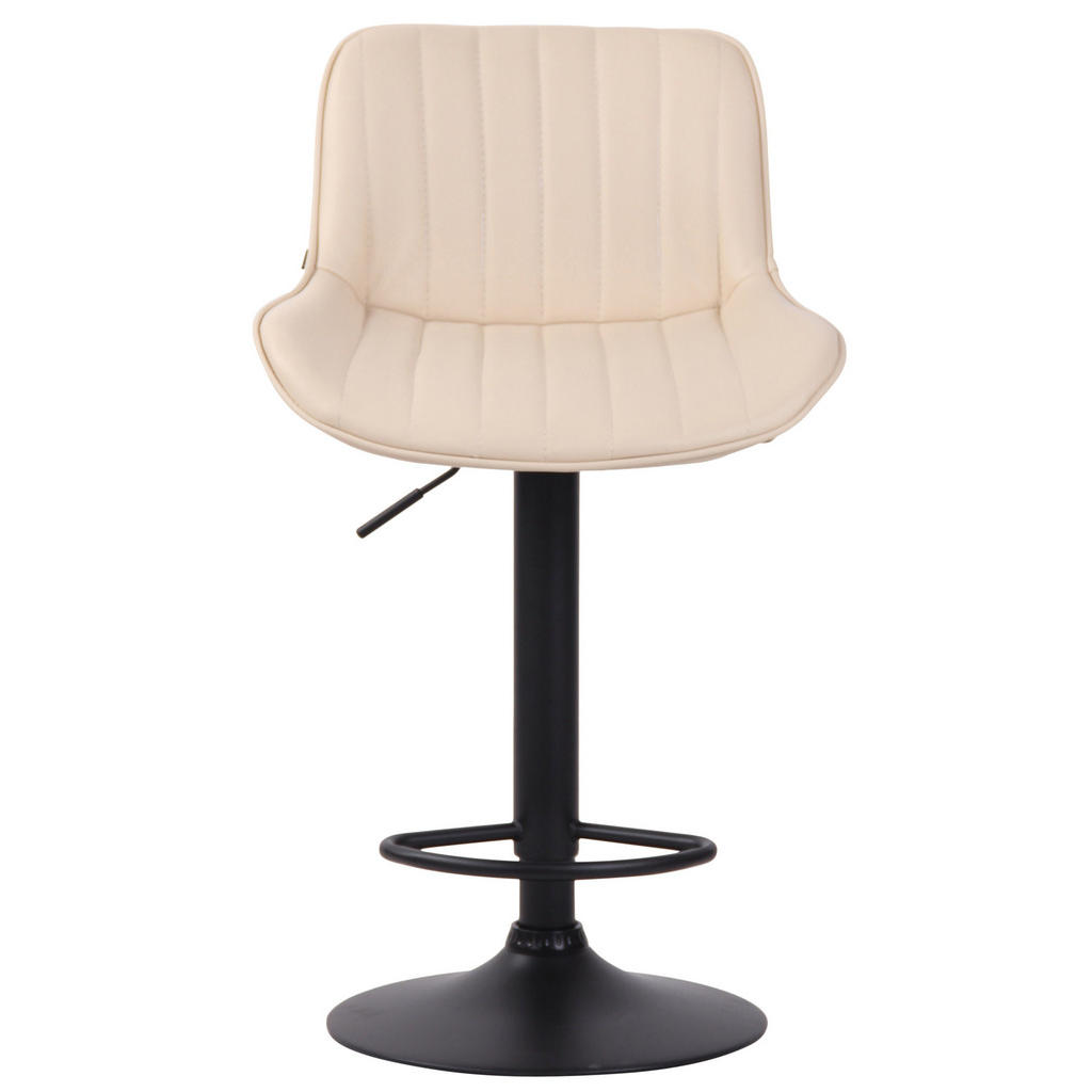 Thumbnail - CLP Barhocker, Creme, Textil, 50x86x50 cm, Esszimmer, Barmöbel, Barhocker