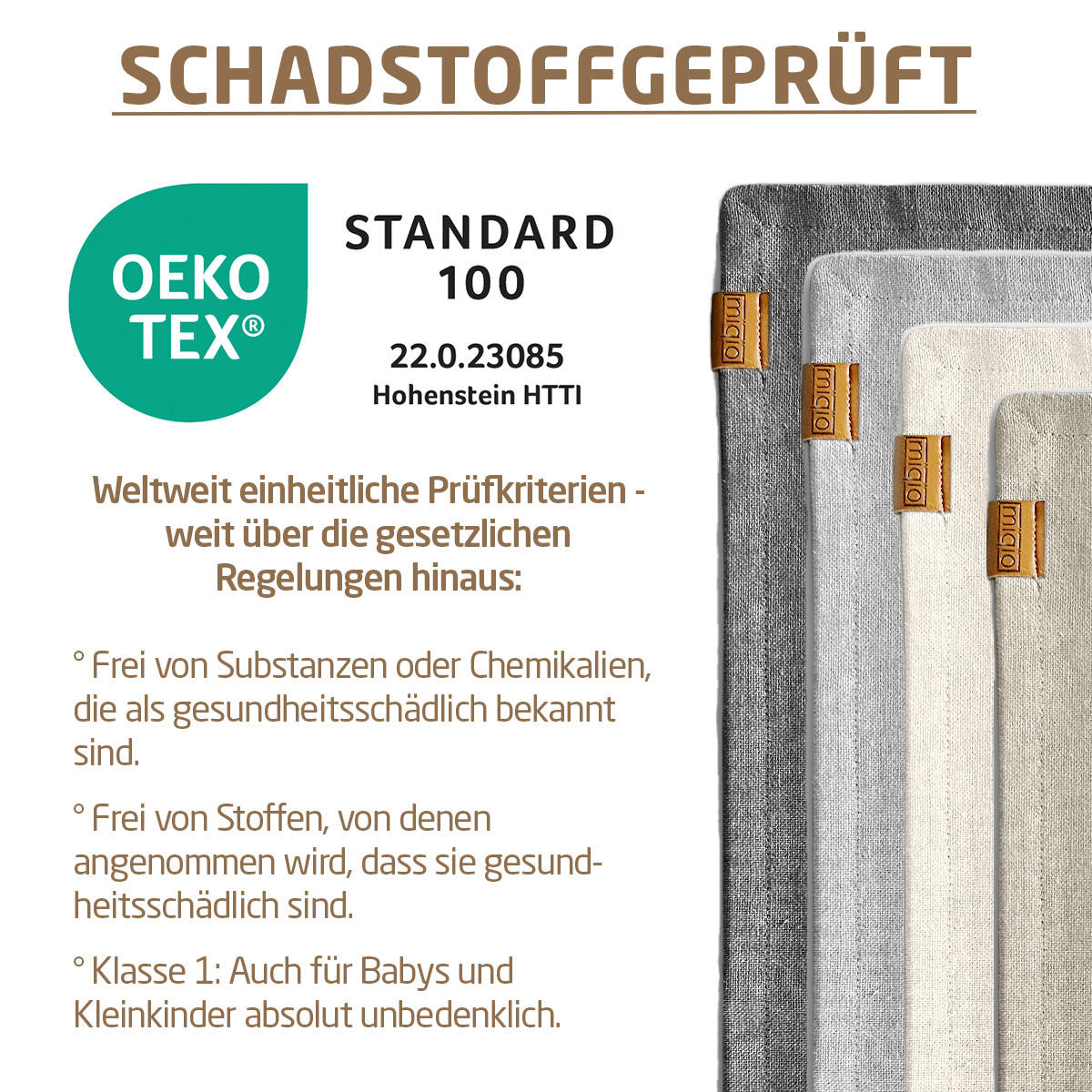 GESCHIRRTUCH 3er Set - Dunkelgrau, Textil (45/70cm) - Miqio Design