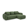ECKSOFA Gaston Mit Schlaffunktion - Grün, Holzwerkstoff/Textil (304/190cm) - Fun Möbel