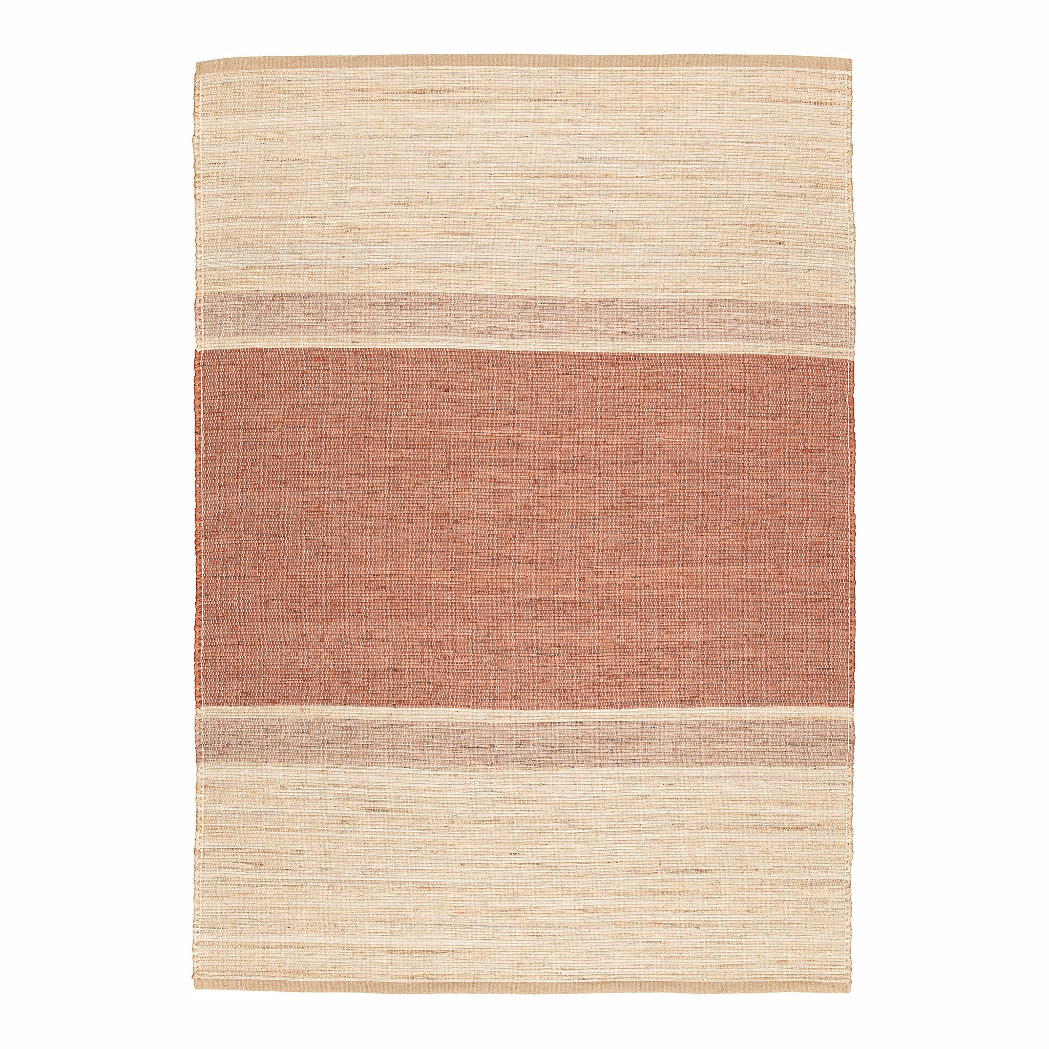 DESIGN-TEPPICH aus handgewebter Jute bruin - Braun, Naturmaterialien (200/290cm) - AFK Living