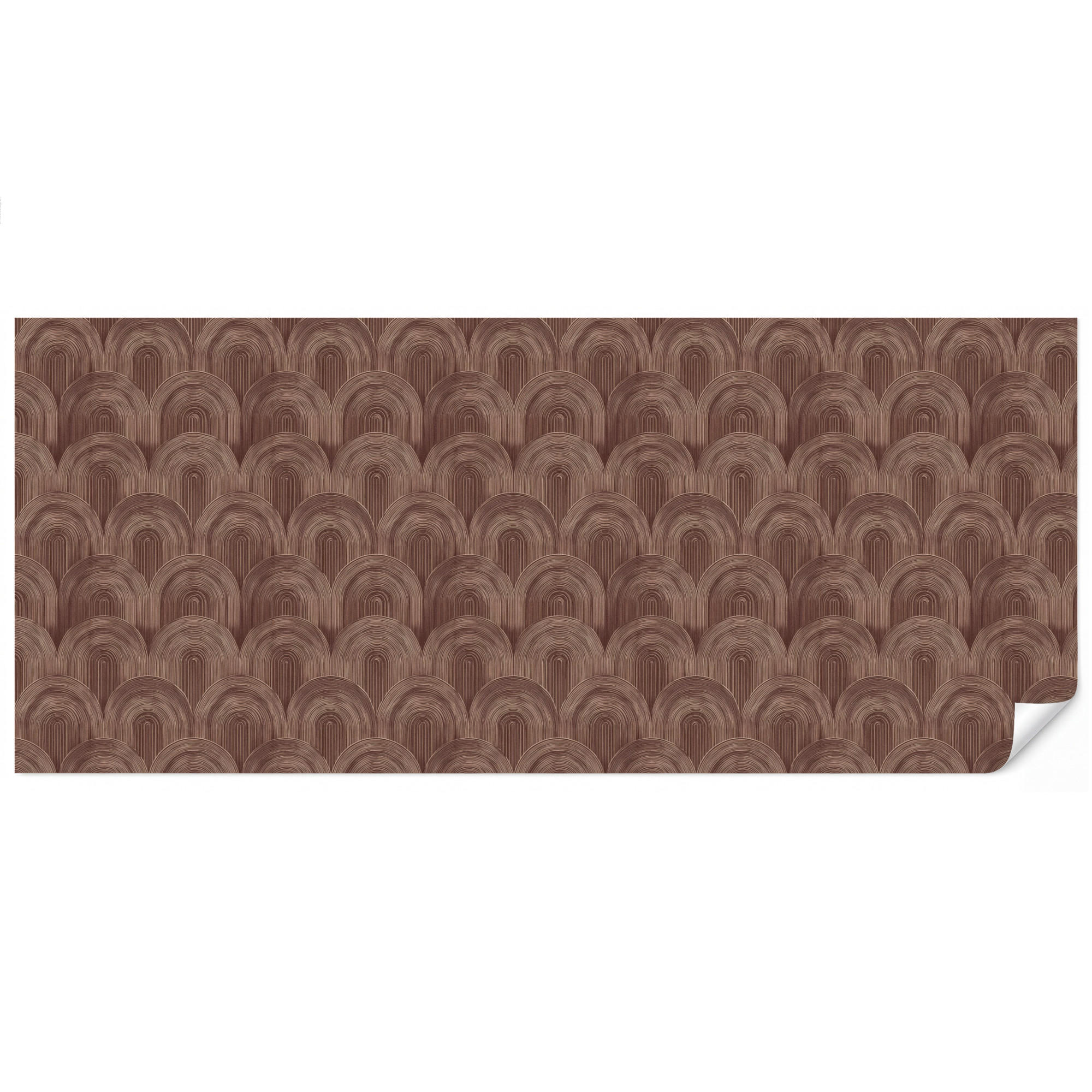 OnlyWow Tapete Dunkelbraun 450x200 cm