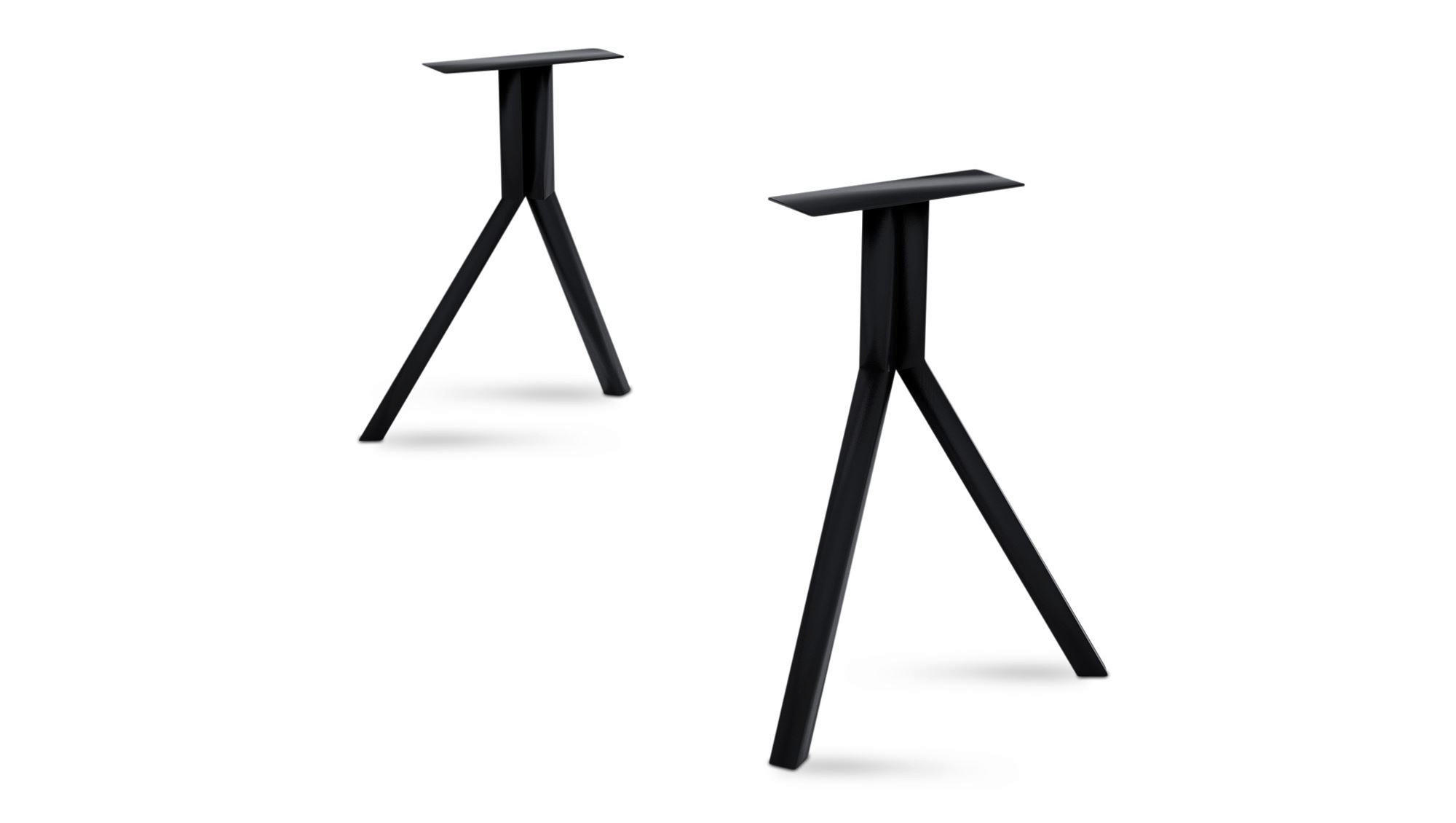 TISCHGESTELL Darcey 71x71,7x Esstischgestell Metall Schwarz - Schwarz, Metall (71/1/71cm)