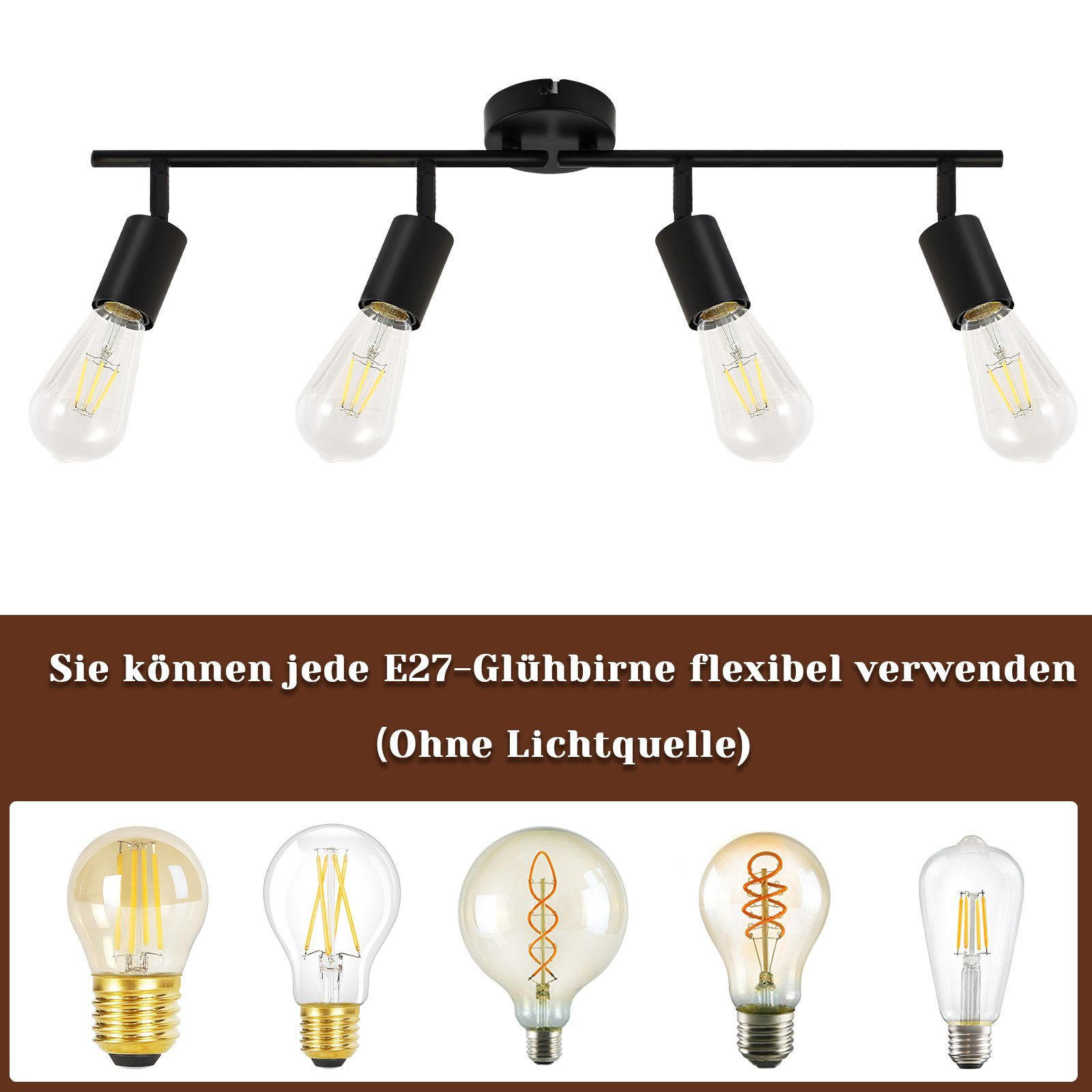 Thumbnail - Nettlife Strahler, Schwarz, Metall, 9x16x75 cm, Lampen & Leuchten, Innenbeleuchtung, Spots & Strahler, Wandstrahler