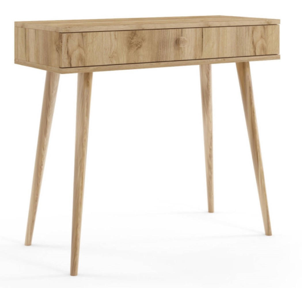 KONSOLENTISCH Golden Craft Eiche Mit Massivholzbeinen - Multicolor, Holzwerkstoff (40/39/80cm) - Sepro Meble