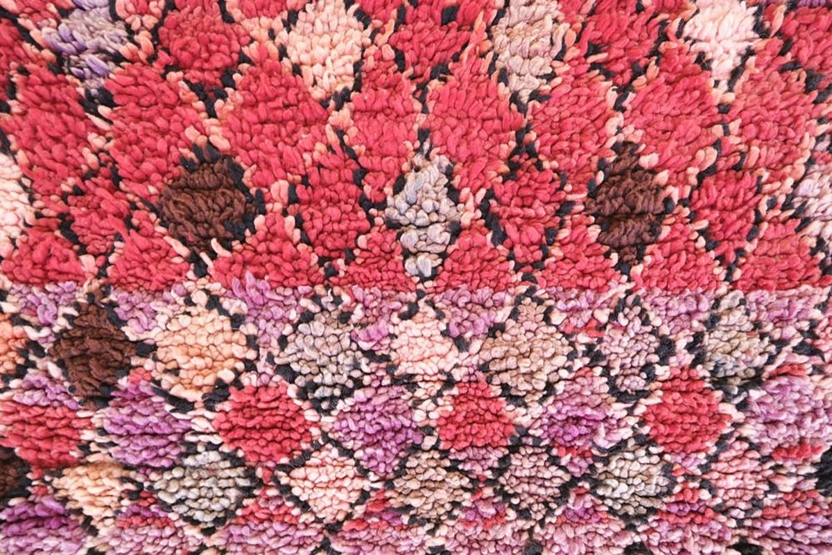 BERBERTEPPICH aus reiner Wolle 192x 366 cm - Rot, Naturmaterialien (192/366cm) - AFK Living