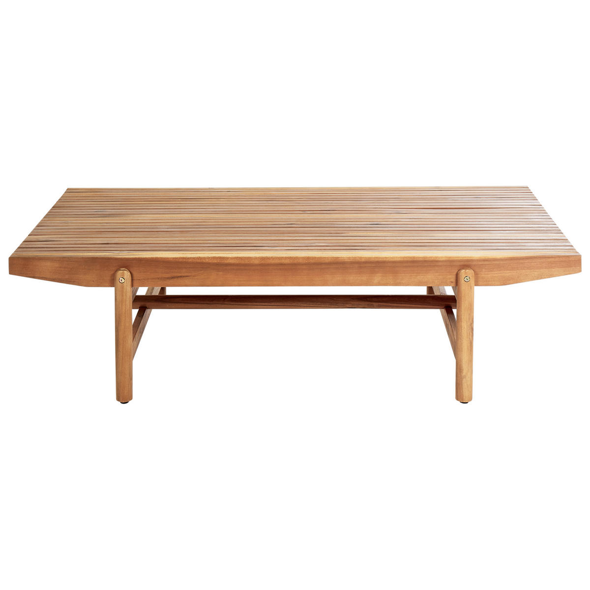 LOUNGETISCH Heller Holzfarbton Giaveno - Hellbraun, Holz (79/145/38cm) - Beliani