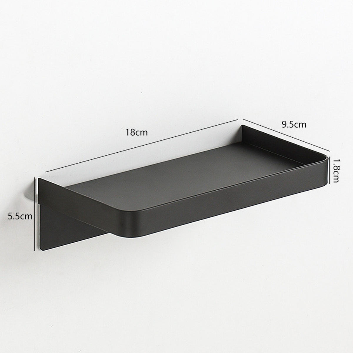 BADEWANNENABLAGE – 18 x 9,5 x 5,5 cm – Grau - Grau, Metall (19/6/11cm)