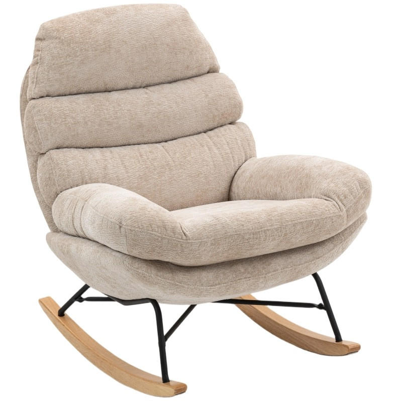Redom HOUPACÍ křeslo 103/80/91 cm s měkkým polstrováním, polyester, Krémově bílá