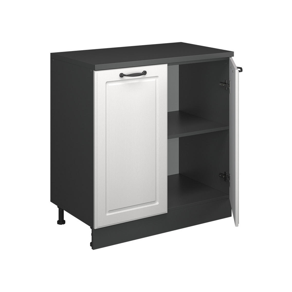 SKRINKA DO PODKROVIA Rion Biely vidiecky dom 80 x 81.6 cm bez sklonu s 2 dverami - biela, kompozitné drevo (80/83.8/46cm) - Vicco