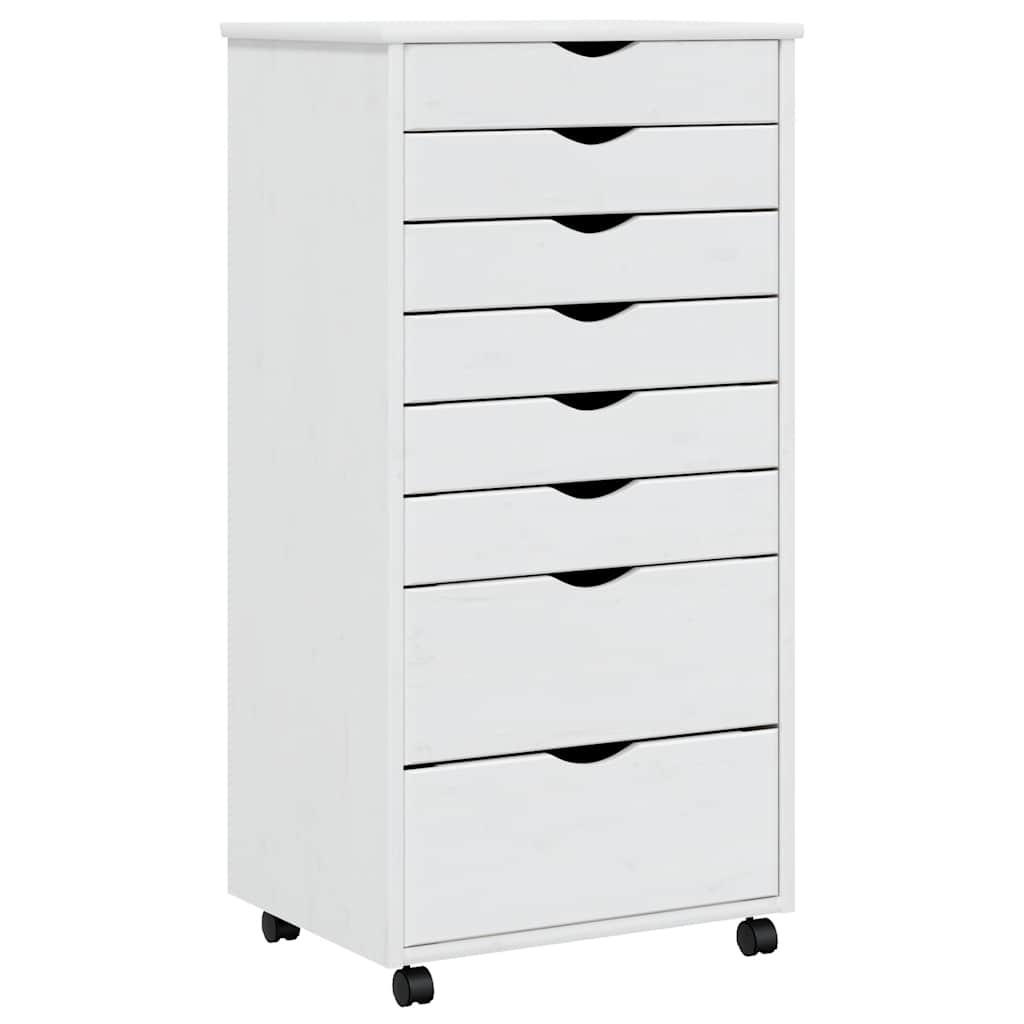 vidaXL Rollschrank Weiß 53x103x39 cm