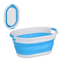 KÔŠ na prádlo - viacfarebná, plast (61/27.5/44cm) - Relaxdays