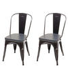 ESSZIMMERSTUHL H10E Grau 2er-Set - Grau, Metall (44/85/49cm) - MCW