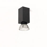 AUFBAULEUCHTE Bloc Schwarz - Schwarz, Metall (4/4/7.5cm) - s.luce