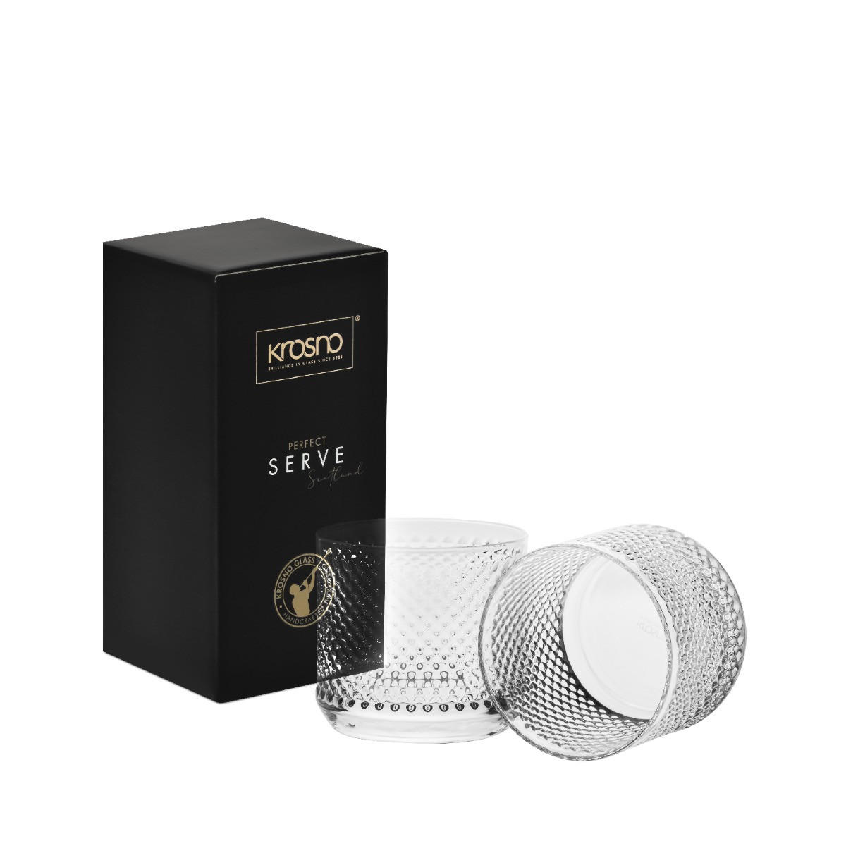 WHISKYGLÄSER PERFECT SERVE, 2ER-SET, 270 ML - Transparent, Glas (0.27L) - Krosno Glass