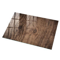 GLASPLATTE 100x60 cm – Holzstruktur - Beige, Glas (0.4/100/60cm) - ArtPrintCave