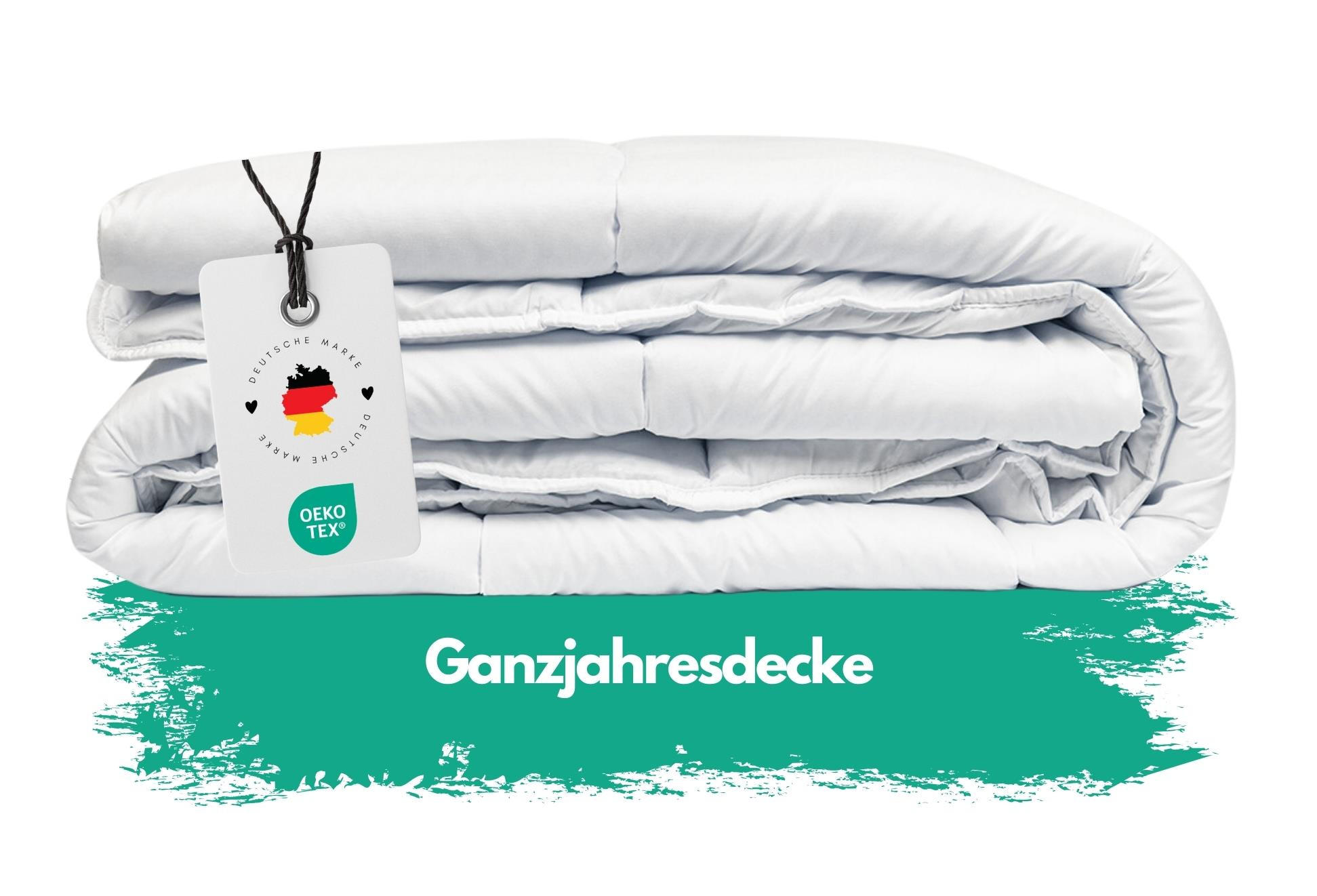 GANZJAHRES-BETTDECKE 155x220 cm aus 100% Polyester, Steppbett Made in Europa - Weiß, Textil (155/220cm) - Carpe Sonno