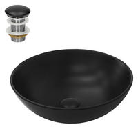WASCHBECKEN - Schwarz, Keramik (40/14.5/40cm) - ML-DESIGN
