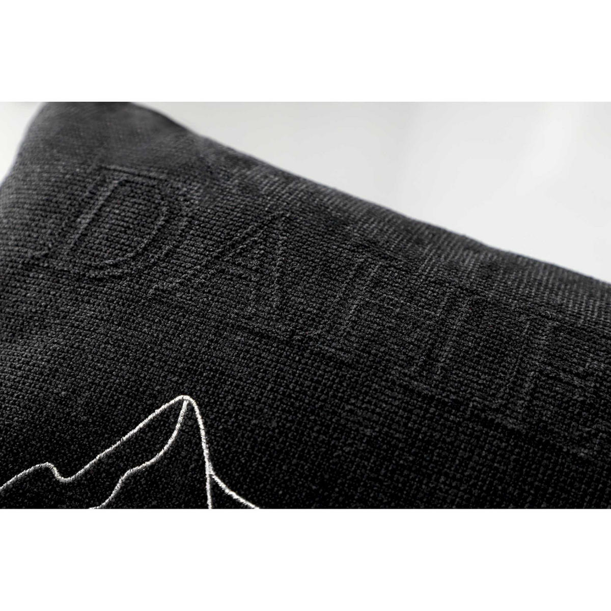 ZIERKISSENHÜLLE DAHEIM - Schwarz, Textil (50/30cm) - Sportalm Kitzbühel