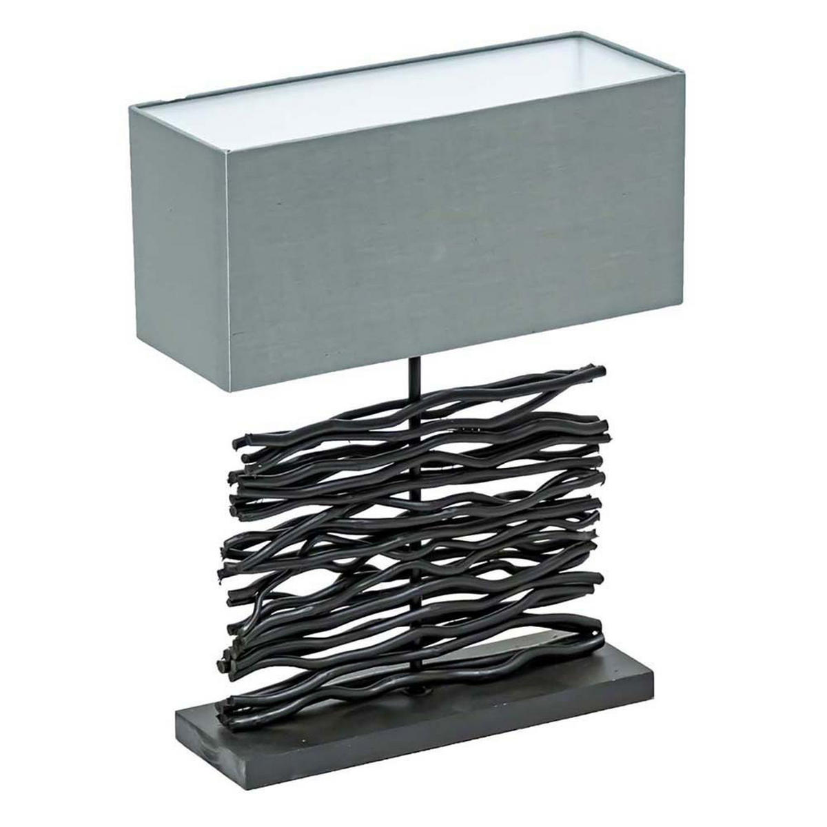 LED TISCHLEUCHTE Holz Grau - Grau, Holz (40/15/50cm) - Globo Lighting