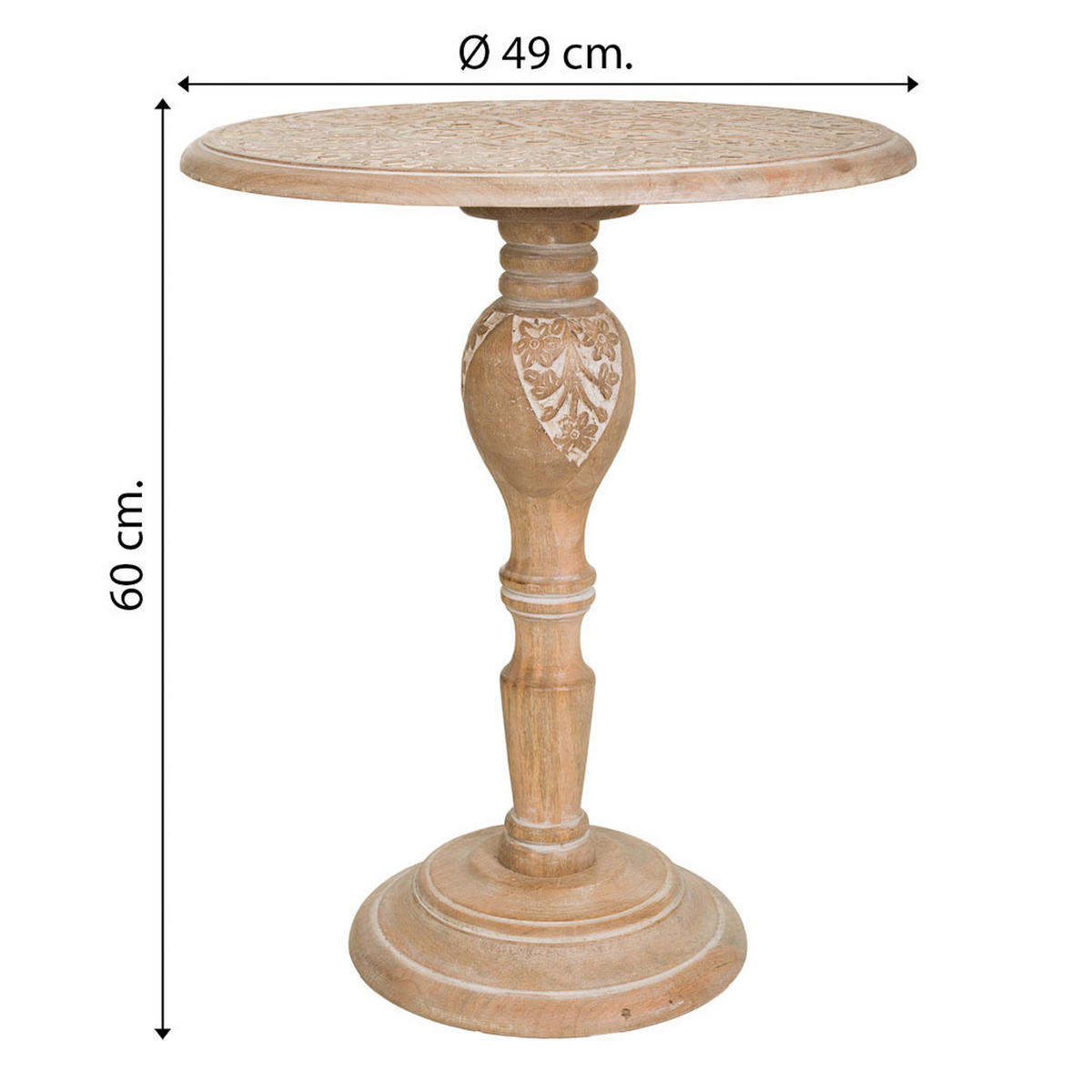 TISCH aus Holz, braun, 60cm - Braun, Holz (60/60/60cm) - Wanderlust