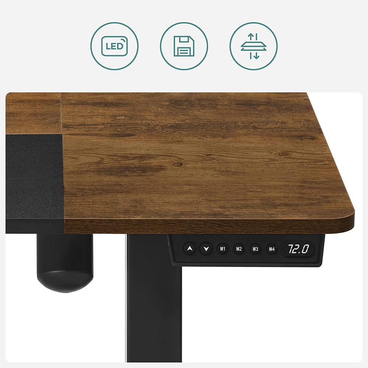 SCHREIBTISCH COMPUTERTISCH - Braun, Holzwerkstoff (120/60/120cm) - Hansiro