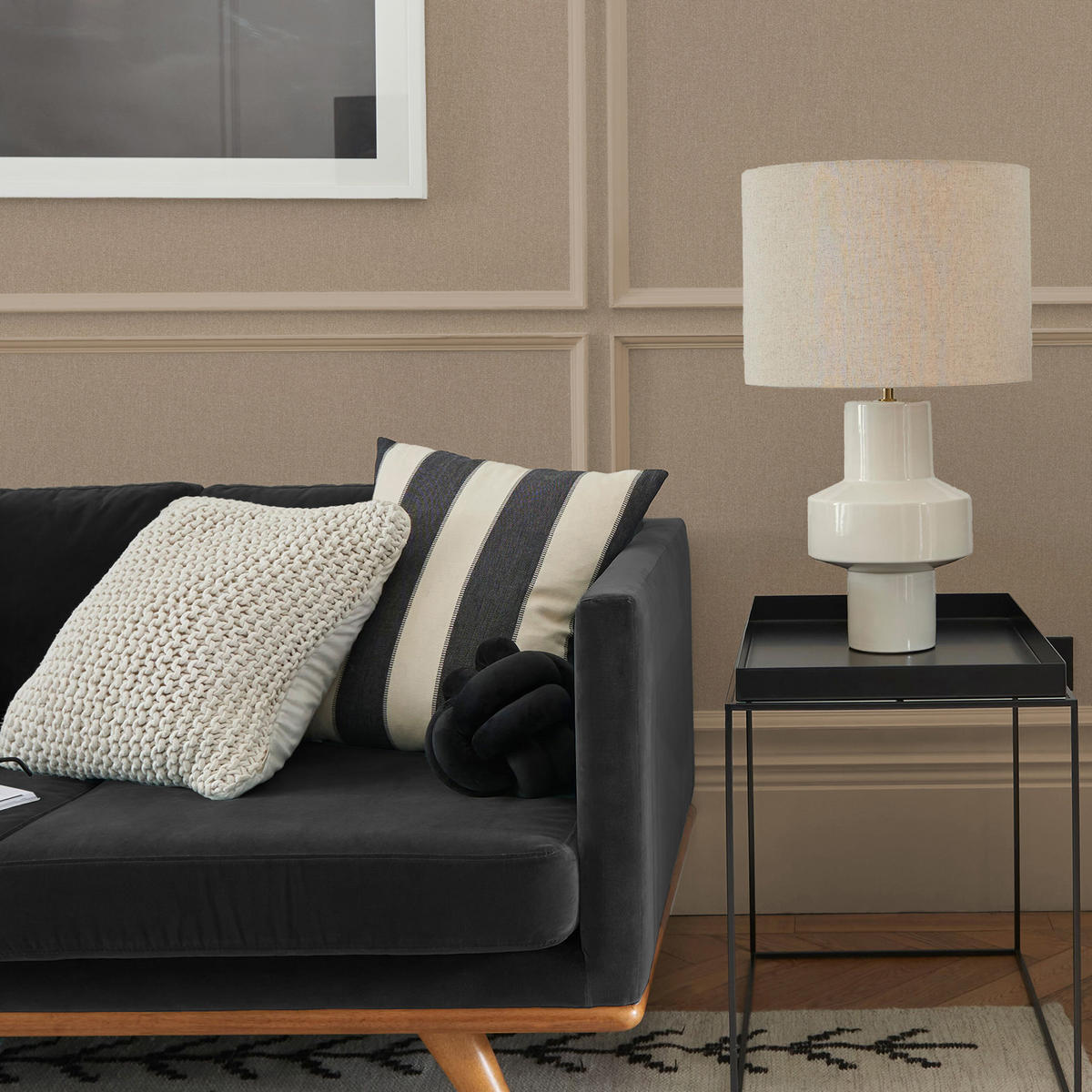 VLIESTAPETE Landhaus Stein - Beige, Papier/Kunststoff (52/1000cm) - Graham & Brown